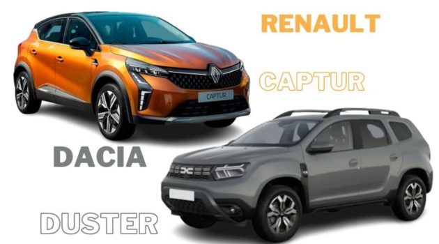 DACIA DUSTER ПРОТИВ RENAULT CAPTUR DACIA DUSTER ПРОТИВ RENAULT CAPTUR
